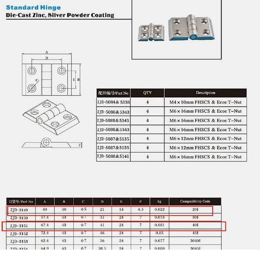 2020-4040-t-slot-cnc-manfactured-door-hinge-3149-3151