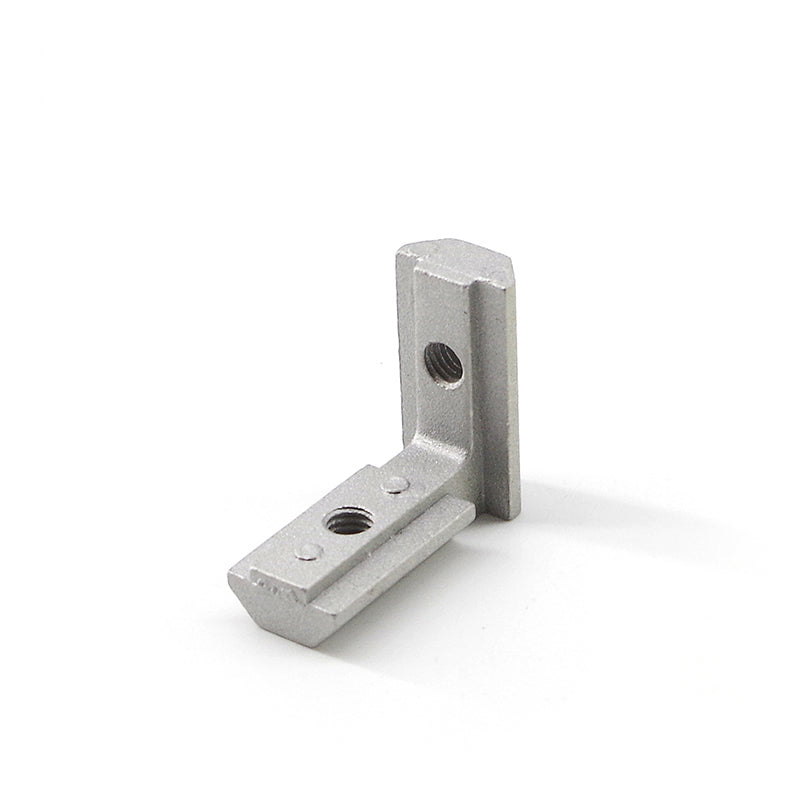 Internal 90-degree 4040 series inside corner connector for T-slot aluminium extrusion, zinc-plated steel hidden joint fastener