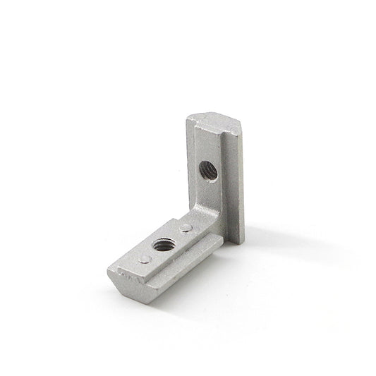 Internal 90-degree 4040 series inside corner connector for T-slot aluminium extrusion, zinc-plated steel hidden joint fastener