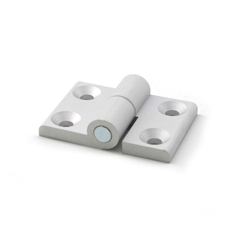 4040-T-Slot CNC'D Aluminum Silver Anodized Standard Lift-Off Door Hinge LHS