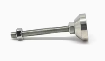 Stainless Steel Deluxe Levelling Foot with M8x30mm Long Stem Stud