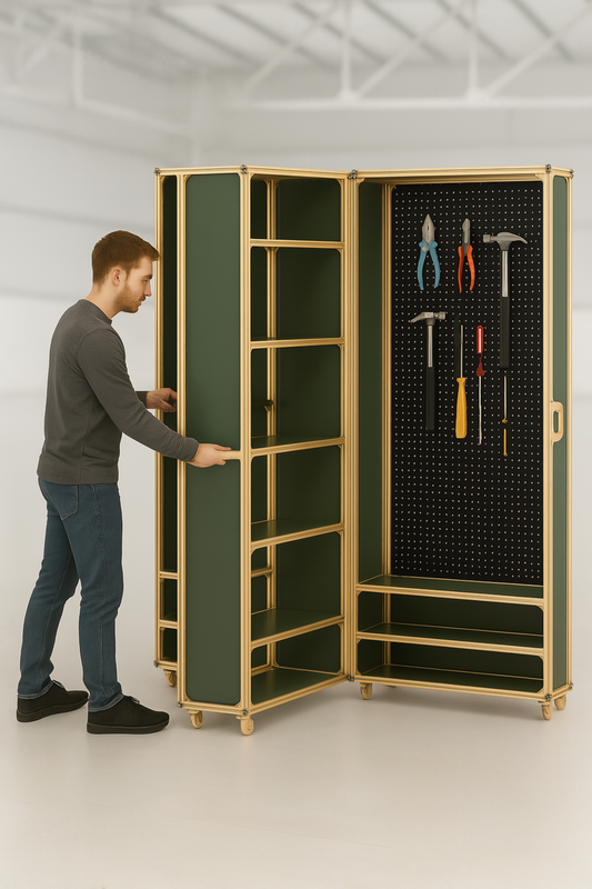 Mobile Tool Storage Cabinet 700mm Wide x 700mm Long x 1650mm High