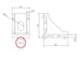 Silver 2020 series die cast aluminium 2-hole inside corner bracket with reinforcement gusset for T-slot profiles