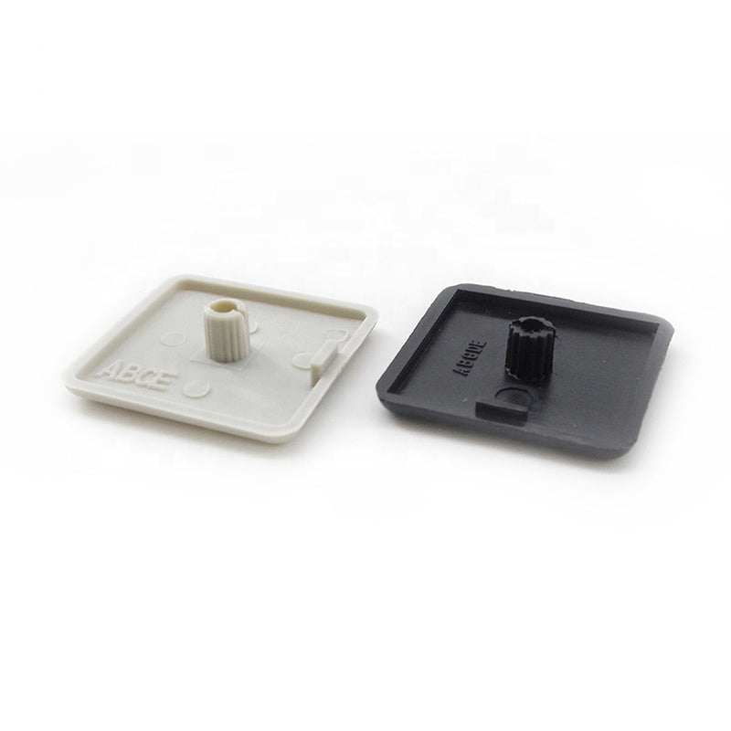 Durable black nylon plastic end cap for 2020 series T-slot aluminium extrusion, protective cover for a professional flush finish