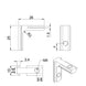 2020 series self-aligning inside corner connector for T-slot aluminium extrusion, die-cast zinc 90-degree joint with alignment tabs dimensions