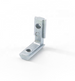 2020 series self-aligning inside corner connector for T-slot aluminium extrusion, die-cast zinc 90-degree joint with alignment tabs