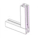 2020 series self-aligning inside corner connector for T-slot aluminium extrusion, die-cast zinc 90-degree joint with alignment tabs 2