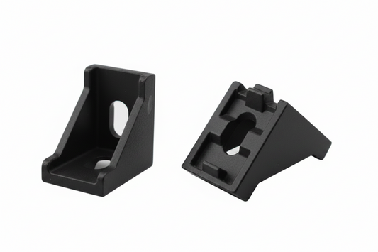 2020 Die Cast Aluminium T-Slot 2-Hole Inside Corner Bracket With Gusset