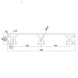 Technical drawing and dimensions for 240mm wide aluminum T-slot plank showing 4040 series profile measurements and slot spacing.