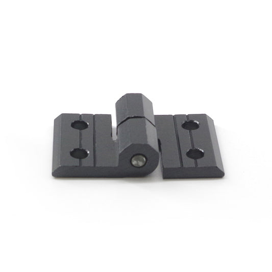 4040-T-Slot CNC'D Aluminum Black Anodized Standard Lift-Off Door Hinge LHS