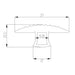 Flexible black rubber T-slot thread filler strip and slot cover for sealing aluminium extrusion channels, 2020,2525 and 4040 series compatible