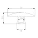 Flexible black rubber T-slot thread filler strip and slot cover for sealing aluminium extrusion channels, 2020,2525 and 4040 series compatible