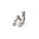 4040 series 4-hole inside corner bracket with integrated center hole for panel attachment, die-cast aluminium construction