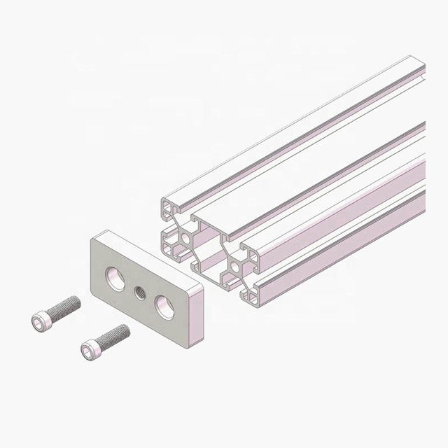 4040 CNC'd Aluminium Leveling Base Plate with M8 Hole - SILVER
