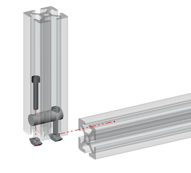 4040 T-Slot Inside Corner Bolted Connector