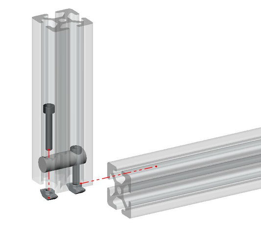4040 T-Slot Inside Corner Bolted Connector
