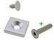 Silver-40-series-t-slot-die-cast-end-cap-powder-coated-finish
