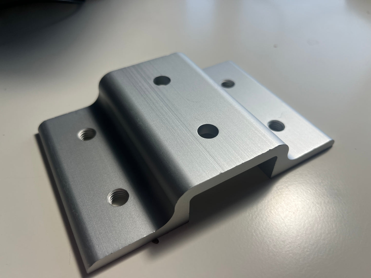 4040 T-Slot Double-Hole, Double Panel Retainer With Threaded Holes