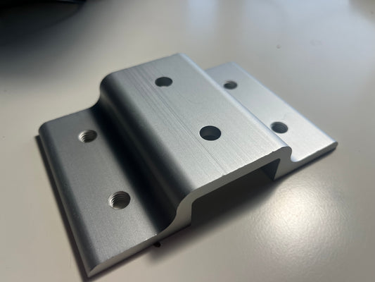 2020 T-Slot Double-Hole, Double Panel Retainer With Threaded Holes