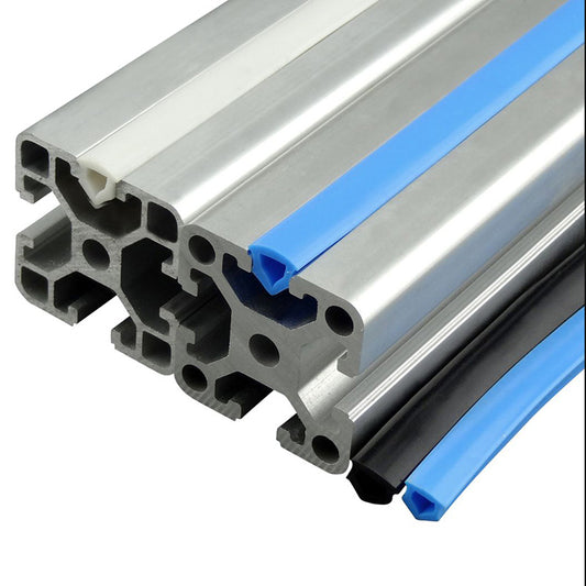 Black PVC Economy T-Slot Filler Strip 7mm wide @2m long