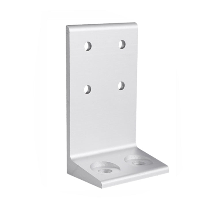 4080 Floor Mount Base Plate CNC'd Silver Aluminium