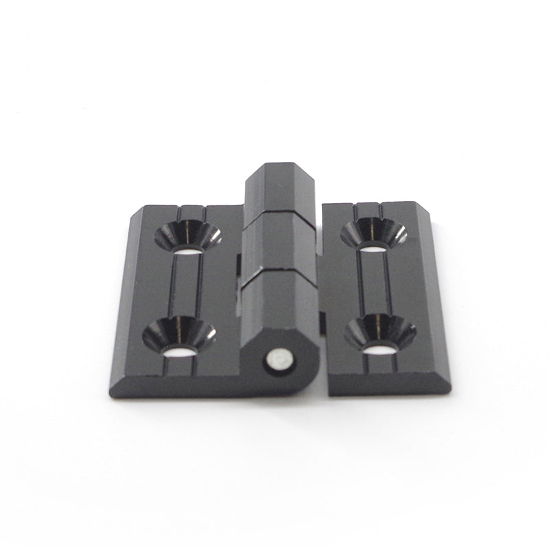 4040 T-Slot CNC'D Aluminum Black Anodized Standard Door Hinge