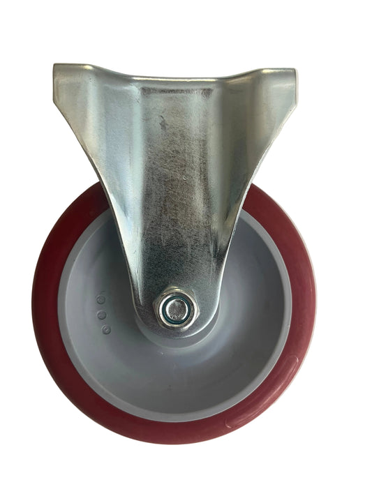 125mm Heavy-Duty Polyurethane Swivel Castor Wheel – 100kg WLL Industrial Grade