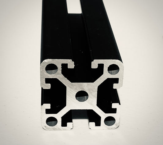 4040 Aluminum T-Slot Profile - 40mm x 40mm with 4 Slots - Silver or Black