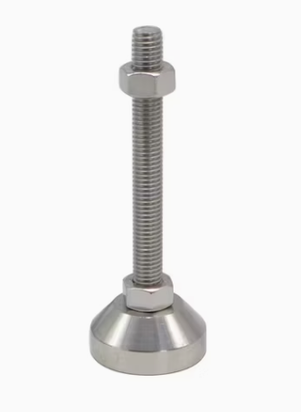 Stainless Steel Deluxe Levelling Foot with M8x30mm Long Stem Stud