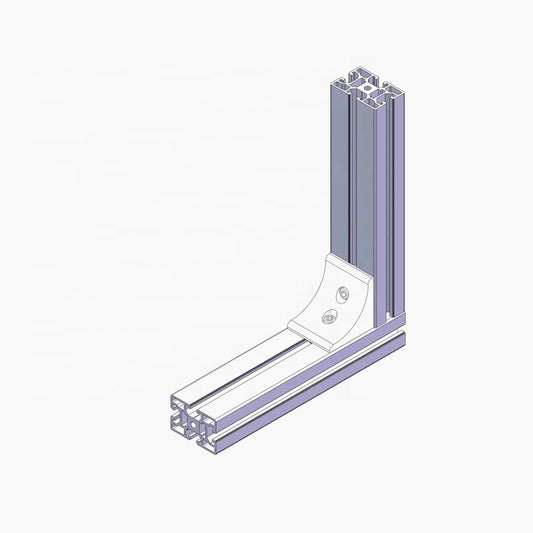 4040 T-Slot 2-Hole Concaved Gusseted Inside Corner Bracket
