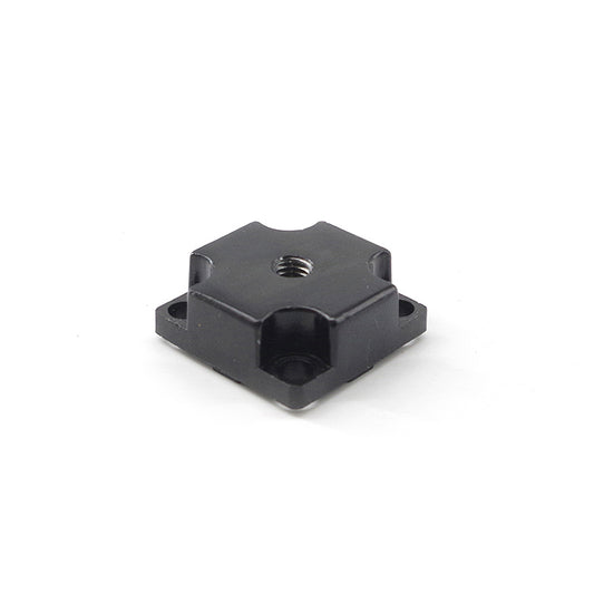 4040 Zinc Baseplate with M8 Hole - BLACK