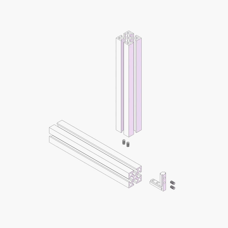 4040 T-Slot-Inside-Corner-Connector - Zn Coated