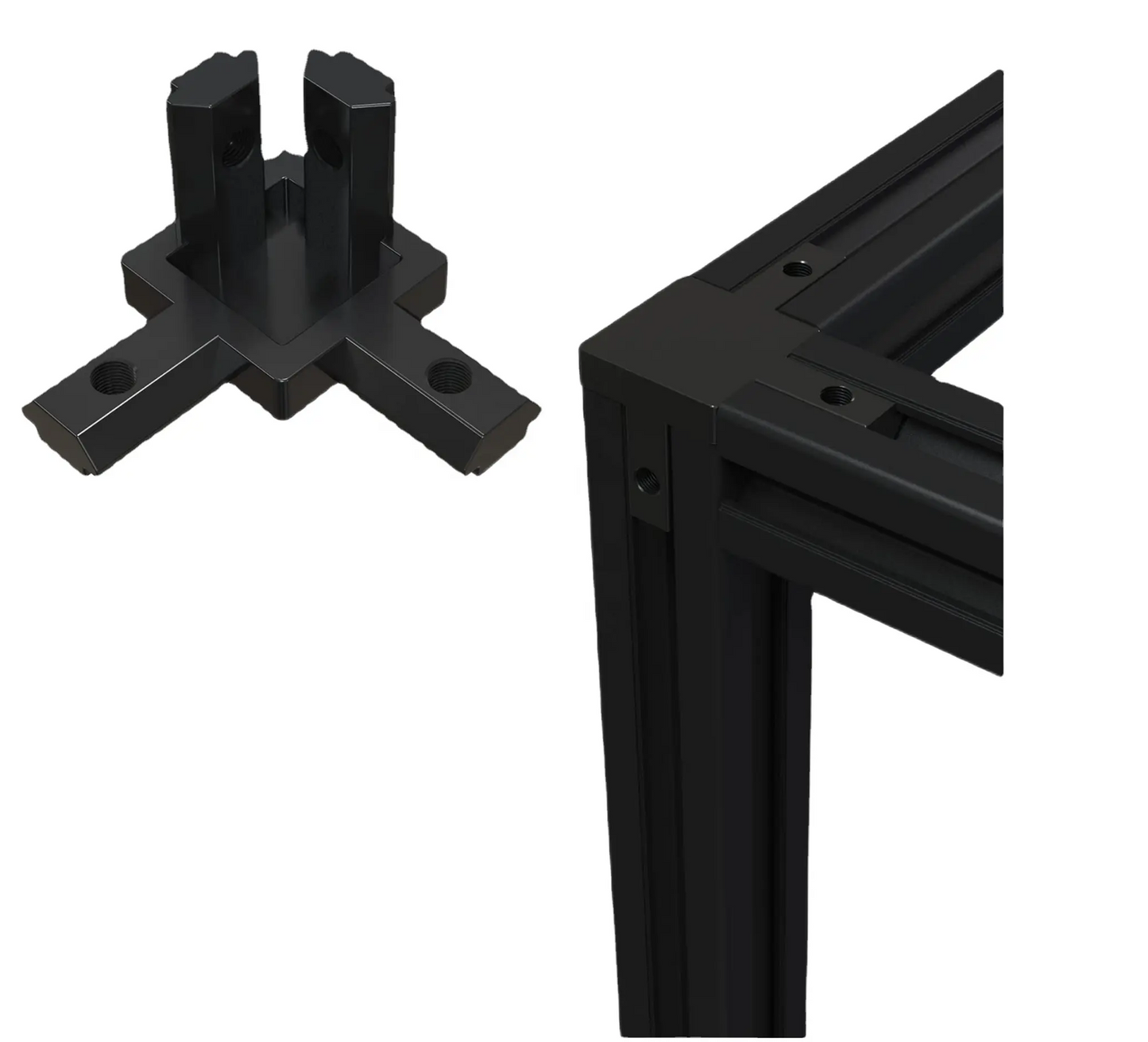 2020-T-Slot 3-Way Corner Connector & Cap