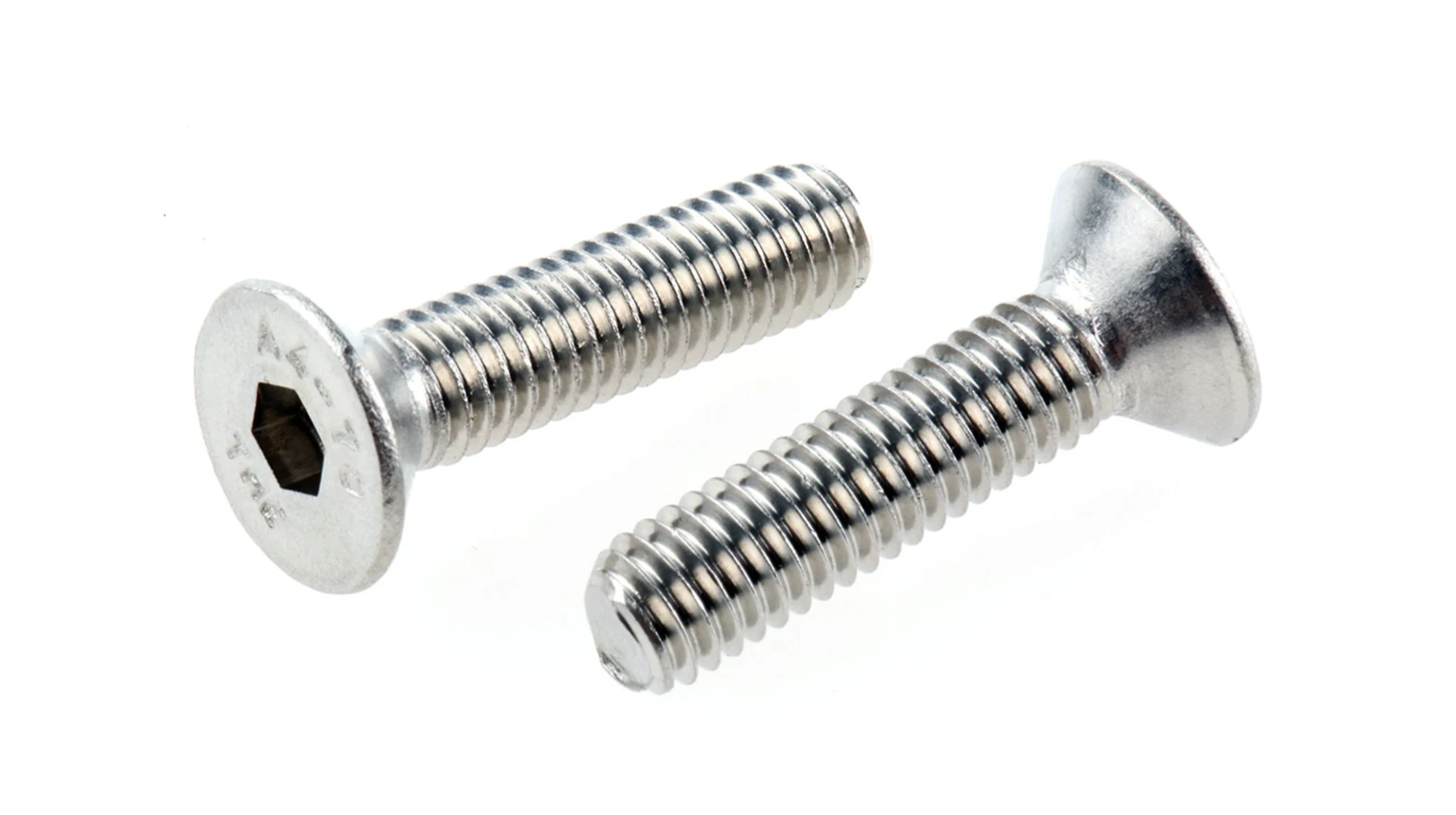 High-strength Class 12.9 Zinc-plated Countersunk Flat Head Socket Screw compliant with DIN 7991 and ISO 10642 for flush-surface T-slot assembly