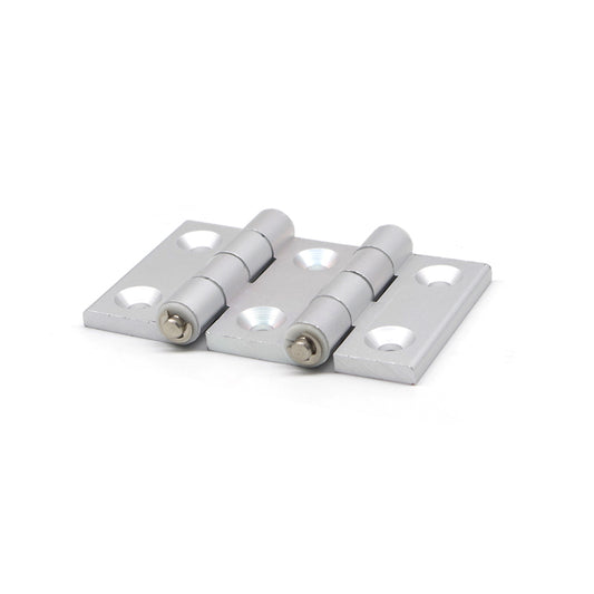 4040-T-Slot CNC'D Aluminum Silver Anodized Double Door Hinge