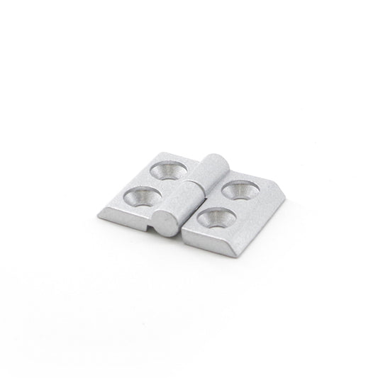 2020-T-Slot Die Cast Zinc Powder Coated Silver LHS Lift-Off Door Hinge - Short Style