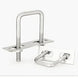 Grade 304 stainless steel U-bolt with hex nuts and washers designed to fit over a 40mm aluminum T-slot profile