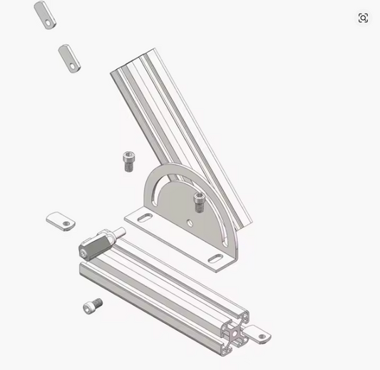 4040 T-Slot Steering Connecting Plate