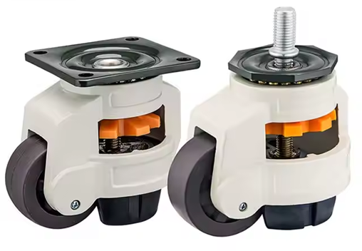 t-slot-levelling-caster-with-pad -Jackable 