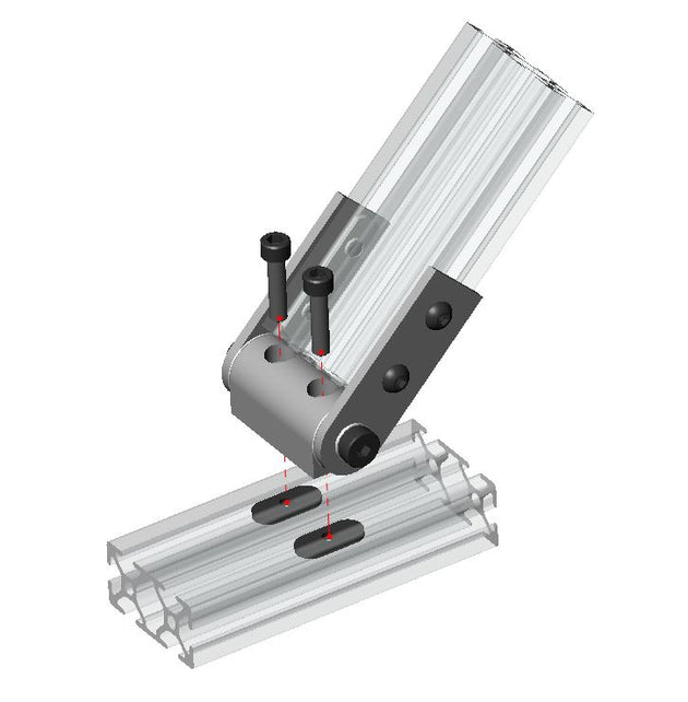 t-slot-standard-2-bolt-universal-dynamic-pivot-assembly-with-dual-straight-arms